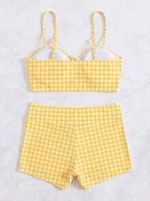 Swim Vcay 女款夏季海灘細肩帶印花隨機混搭 2 件式泳衣套裝 - 彩色 - 查看 4