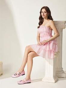 CUCCOO CHICEST Zapatos de mujer estilo primavera y verano, zapatos dulces, estilos versátiles para ir al trabajo - Rosa - Ver 3