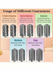 1PC 3 32 Smooth Top Large Rounded Carbide Nail Drill Bit Tungsten Manicure Bit For Nail Drill Hard Gel Acrylic Removal Professional Nail Tool For Salon Home Use For Adults - Multicolor - View 4