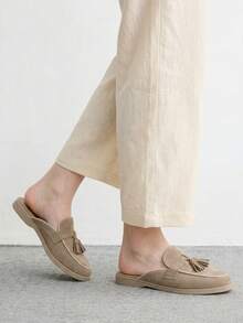 CUCCOO BIZCHIC Buckle Simple And Generous Fashion Versatile Leisure Workplace Commuter Women Flat Shoes - Apricot. - View 2