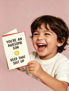 1PC Fun Greeting Card For Son Suitable For Parents To Give To Children's Birthday Card (Send Random Color Styles) - Greeting cards for children - View 12