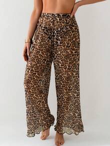 Conjunto de cubrecuerpo y pantalones de unicolor, versátil y casual para uso diario para mujer - Multicolor - Ver 2