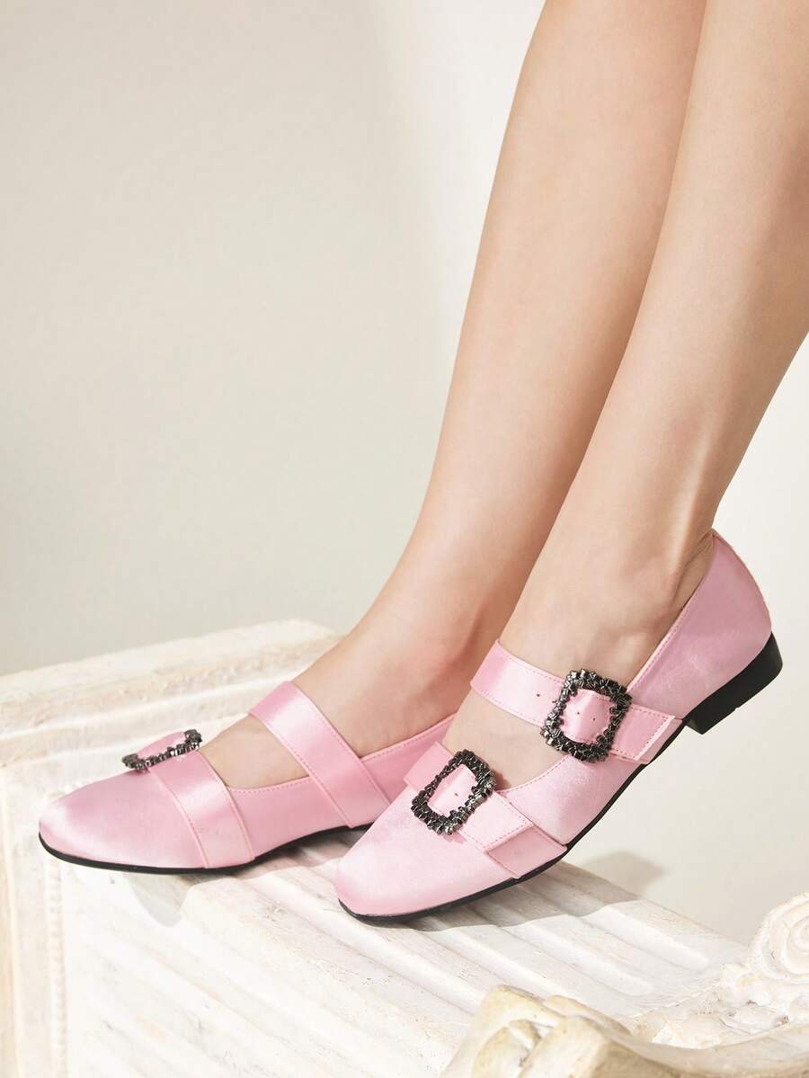 CUCCOO CHICEST Zapatos de mujer estilo primavera y verano, zapatos dulces, estilos versátiles para ir al trabajo - Rosa - Ver 1