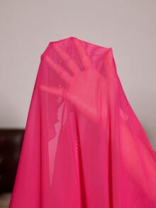 Slumberist Contrast Lace Side Slit Camisole Nightgown - Hot Pink - View 8