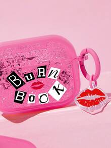Mean Girls | SHEIN 滴膠亮粉粉色藍牙耳機殼，適用於 iPods - 粉色 - 查看 2