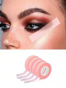5PCS, Eye Shadow Tape, Eye Shadow Eyeliner Pencil Auxiliary Tool, Eye Makeup Auxiliary Tool, Eye Makeup Setting Cream, Eye Makeup Protective Tape, Professional Eyelash Tape - Multicolor - View 5