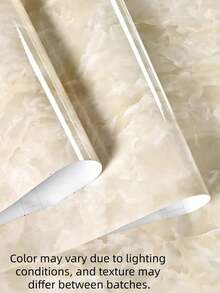 Marble Contact Paper For Countertops – Peel & Stick Self-Adhesive Vinyl – Beige Marble Wallpaper For Kitchen, Furniture, Tabletop - 1PC - View 5