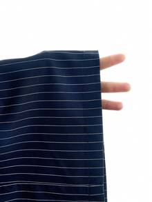 LYSMO Pantalones de traje casual de mujer con rayas y lazo, adecuados para uso diario en la oficina - Blanco y Negro - Ver 7