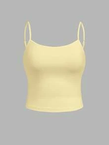 SHEIN BASICS Camisola de tirantes talla grande de uso diario minimalista - Multicolor - Ver 9