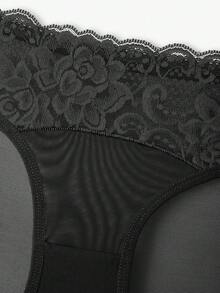 Bisouelle 3pack Floral Lace Panty Set - Black - View 5