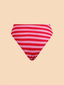 Travachic Women's Line Print Camisole Swimsuit Set Beach Vacation Red Summer Tropical - Multicolor - View 10