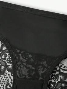 Bisouelle 3pack Floral Lace Panty Set - Black - View 9