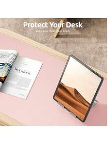 Leather Non-Slip Desk Mat, Large Mouse Pad, Waterproof PU Leather Desk Protector, Keyboard And Computer Mat, Writing Pad-Perfect For Both Office And Home Use. A Minimalist, Multi-Purpose Coffee Table Mat And Makeup Mat That's Easy To Clean And Store. - Multicolor - View 10