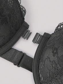 Hourtrue Women's Lace Strapless Bra Lingeriefor Summerfor Summer - Black - View 3