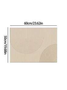 1PC Non Slip Quick Dry High Absorbent Hide Stains Diatomaceous Mud Material Modern Geometric Striped Off White Washer Dryer Top Cover Protector Mat Laundry Room Home Multi Scene Use - Multicolor - View 6