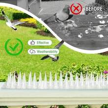 Paku Anti Burung Plastik - Tidak Membutuhkan Listrik - Ideal untuk Sistem Pagar Taman, Jalur Anti-Bertengger, dan Aplikasi Serbaguna | Efektif Menghalau Merpati dan Hewan Kecil; Pemasangan Mudah dengan Pita Perekat; Solusi Pengendalian Burung Dalam/Luar Ruangan - MultiWarna - View 4