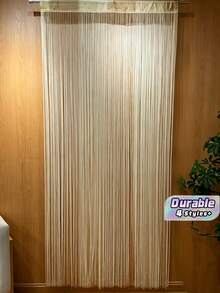 Shiny Silver Thread Curtains, Shiny Silver Thread Door Curtains, Luxurious Shiny Silk Door Curtains, Shiny Wedding Tassel Ceiling Hanging Decorations, Suitable For Home Decoration, With Linear Partition Design - Elegant Wedding Background, Soft And Flowing, For Room And Home Decoration, Easy To Install. - Multicolor - View 1