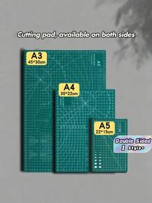 1PC A3 Multifunctional Carving Mat Made Of PVC Material  Cutting Board Art Carving Board Waterproof Cutting Mat With Clear Grid Lines And Angle Measurement Lines Suitable For DIY Handicrafts And Used Together With Carving Knives Back To - A - View 1