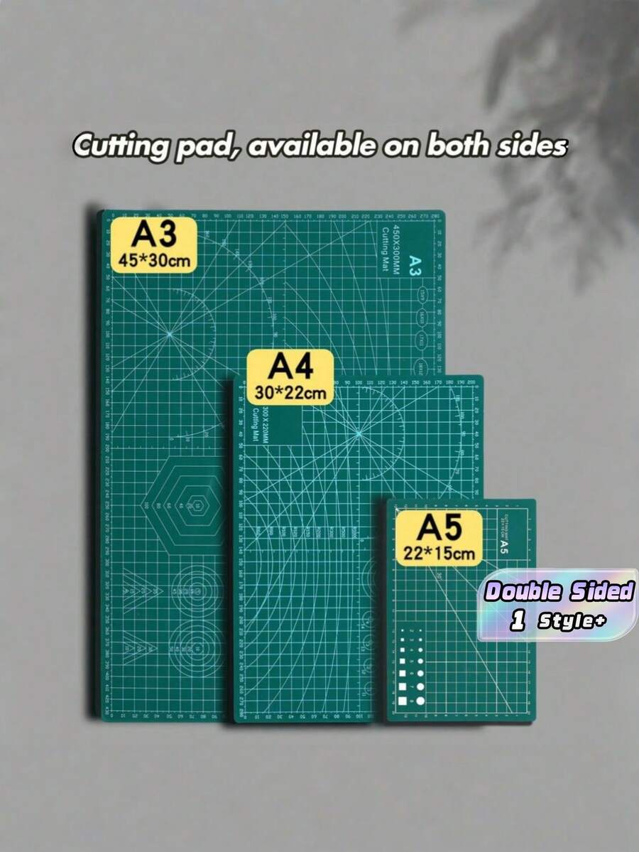 1PC A3 Multifunctional Carving Mat Made Of PVC Material Cutting Board Art Carving Board Waterproof Cutting Mat With Clear Grid Lines And Angle Measurement Lines Suitable For DIY Handicrafts And Used Together With Carving Knives Back To - A - View 1