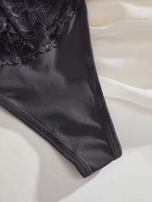 Charlaine 5pack Contrast Lace Thong, Sexy Lingerie - Multicolor - View 3