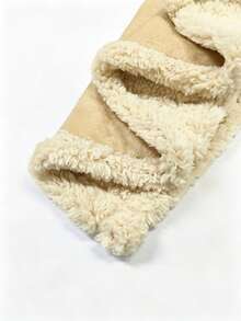 1PC Waterproof Fleece Blanket,Pet Blanket, Dog Cage Pad, Sofa Cushion, Cat Bed Mat, Dog Bed Blanket - Beige - View 4