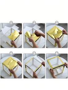 3PCS Gold-Colored Clear Plastic Balloon Boxes, Suitable For Party Decorations, Birthday Parties, Bridal Showers, Gender Reveal Parties, Engagements, Anniversaries, Weddings, Christmas, New Year's, Home Wall Decorations, Photo Props, Etc. - View 8
