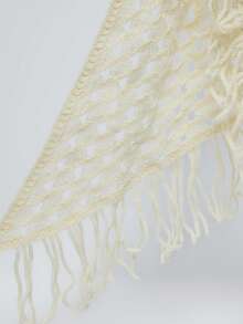 MUSERA Crochet Fringed Tassel Tie Belt Spring Summer Vacation Sexy Holiday Accessory Festival Ibiza Boho Trinket Fever - Off-white - View 5