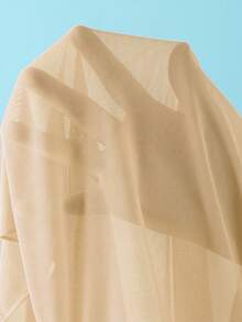 Swim SXY Women's Sexy Beach Vacation Style Drawstring Ruched Knot High Slit Hem Cover-Up Skirt - Apricot - View 6