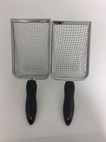 2个装黑色塑料/不锈钢园艺土壤筛 - 便携式园艺筛，带手柄 - 适用于花园堆肥、石块和沙土的筛分工具，3.8/5毫米网孔，带手柄 - 花卉和蔬菜种植必备园艺工具 - 多色 - 查看 12