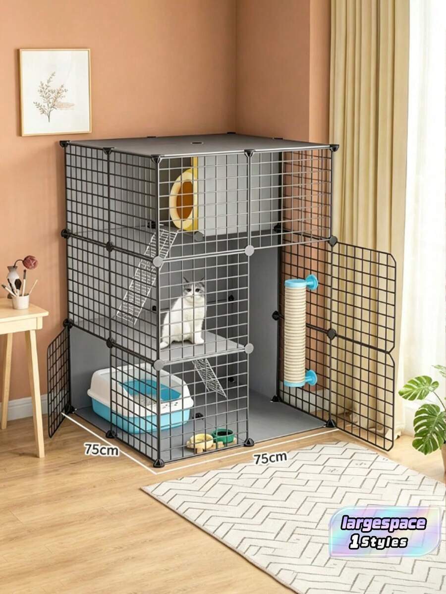 Modular Kitten Cage, Cat Play Fence, Cat House, Suitable For Kittens And Kittens, Indoor And Home Use.