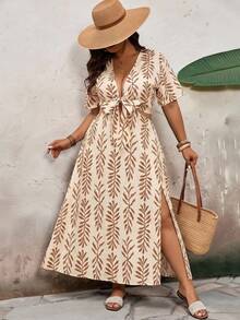 SHEIN CURVE+ Quần legging nữ size lớn phối ren hiệu ứng denim tương phản - Nhiều màu - Xem 6