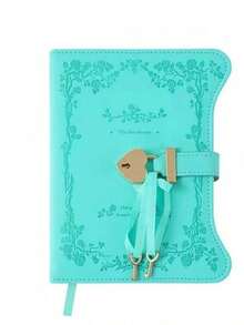 1PC Lockable Diary For Girls Gift, 360 Gold-Edged Pages Journal For Women, B6 Refillable Notebook With Pen & Bookmark, Secret Keepsake Writing Notepad - Multicolor - View 8