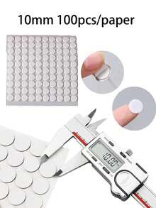 500Pcs 10mm Candle Wick Stickers Heat Resistant Double Sided Adhesive Stickers Strong Hold For Candle Making DIY Crafts Home Soap Making - multicolor - View 2