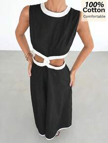 Siren Gaze Nuevo vestido de encaje para mujer primavera/verano - Negro - Ver 5