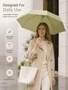 Joivida Mini Ultra Compact Portable Umbrella, Candy Colored Sun Protection Umbrella, Lightweight And Waterproof, Dual-Use Sun Protection And Rain Protection Umbrella, Windproof And UV Resistant, Suitable For Travel, Outdoor, School, Birthday Gifts - Multicolor - View 7