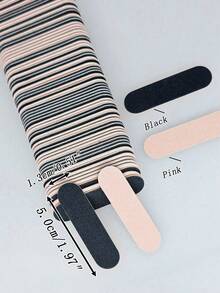 10 20 50 100 200 400 600 800 1000 PCS Disposable Black Pink Sandpaper Mini Nail File For Manicure Pedicure DIY Nail Art Tool Home Salon Portable - Multicolor - View 11