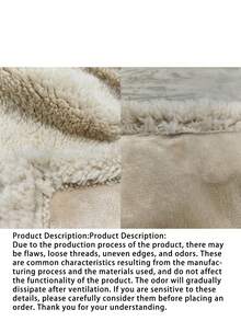 1PC Waterproof Fleece Blanket,Pet Blanket, Dog Cage Pad, Sofa Cushion, Cat Bed Mat, Dog Bed Blanket - Beige - View 8