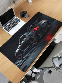 1 XXL Alas Mouse Karet Anti Selip Permukaan Lembut Desain Mobil Sport Jepang untuk Meja Komputer Gaming Kantor Alas Mouse Ekstra Besar Hadiah untuk Pria Pecinta Mobil Aksesori Meja Gamer Populer - hitam - View 2