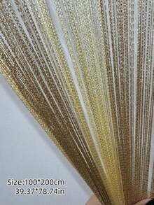 Shiny Silver Thread Curtains, Shiny Silver Thread Door Curtains, Luxurious Shiny Silk Door Curtains, Shiny Wedding Tassel Ceiling Hanging Decorations, Suitable For Home Decoration, With Linear Partition Design - Elegant Wedding Background, Soft And Flowing, For Room And Home Decoration, Easy To Install. - Multicolor - View 13