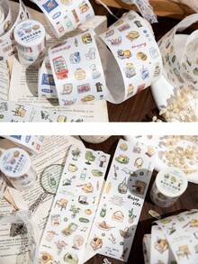 Twilight Die Cut Special Oil Washi Tape Mini Light Life Series Cute Daily Home Hand Drawn Decorative Tapes For Journaling Scrapbooking DIY Crafts - Multicolor - View 7