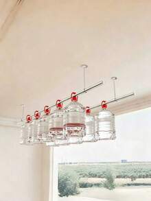 1PC Thickened Stainless Steel Household Drying Rack, Rust-Proof And Windproof Clothes Hanger, Wardrobe Storage Rod, Garment Hanging Device, Multi-Function Towel Bar, Bathroom & Balcony Multi-Purpose Clothes Storage Rack - A - View 6