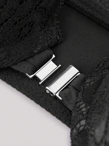 Hourtrue 1pc Front Closure Women's Underwire Brafor Summerfor Summer - Black - View 4