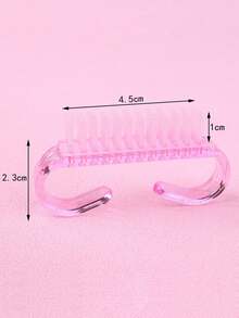 50 PCS Pink Small Nail Cleaning Brush Manicure Dust Sweeping Brush Multifunctional Nail Art Tool For Home Salon Use Beauty Tools - Pink - View 2