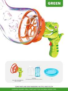 MINKOJA 2-In-1 Dinosaur/Unicorn Bubble Machine, Featuring A Double-Layer Large Bubble Design, One-Touch Operation For Massive Bubble Output, And 360° Leak-Proof Construction. A Fun Toy For Summer Outdoor Activities And Parent-Child Bonding. - Multicolor - View 10