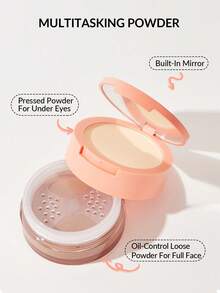 SHEGLAM Polvos fijadores para rostro y contorno de ojos Insta-Ready Duo-Cocoa Loco 2 en 1 Polvos fijadores sueltos iluminadores Polvos mate sin poros Polvos resistentes al agua Maquillaje facial Powder - Cocoa Loco - Ver 6