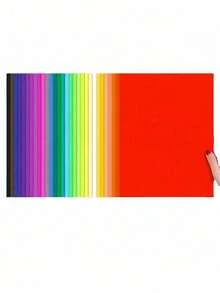 50 - Sheet Colored A4 Cardstock, Handicraft Colored Soft Cardboard, For DIY Paper - Cutting, Student Enlightenment Teaching Material, Paper - Based Learning Supplies, Colored Copy Paper, Origami And Paper - Cutting Handicraft Paper . - Color - View 9