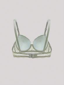 Hourtrue Lace Lingerie Set (With Underwire, Triangle Panty)For Summerfor Summer - Olive Green - View 12