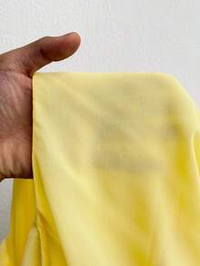 Maweii Plus Size Women Solid Color Pleated Casual Elegant Fashion Halter Neck Blouse Date Night Light Yellow Summer - Yellow - View 7