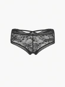 Bisouelle 3 chiếc/gói quần lót ren màu trơn - Nhiều màu - Xem 7