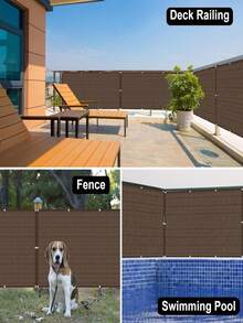 1pc Balcony Privacy Screen Sunshade Plant Shade Net For Gardening And Courtyard Decoration - one size fits all - View 3